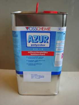 Polyesterharz Azur, 5 kg Packung / 100 g ohne MEKP-Härter.